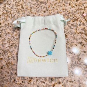 Enewton Multicolor Beaded Bracelet with Turquoise Charm